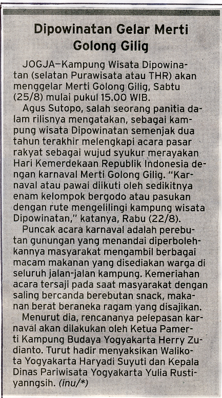 Kliping jogja terbaru
